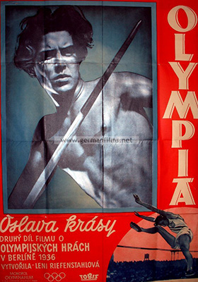 Olympia. II – Oslava krásy. Československý plakát z roku 1938