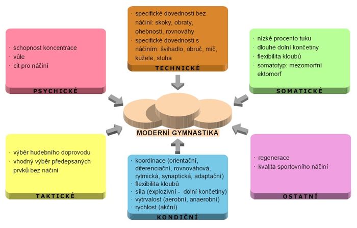 Faktory sportovního výkonu – moderní gymnastika.