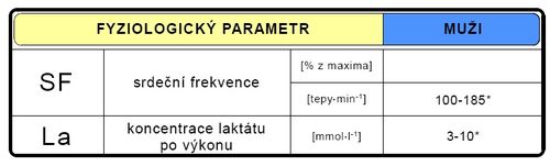 Fyziologické parametry během sportovního výkonu (upraveno dle Šrámek 1995*).