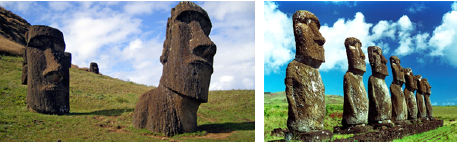 sochy Moai