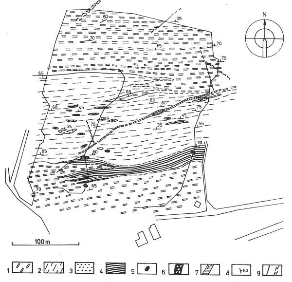 Plaany - skica geologickch pomr