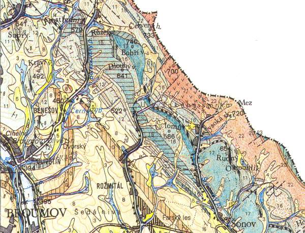 Romitl - geologick situace okol