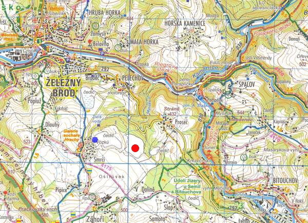 Smr - turistick mapa okol