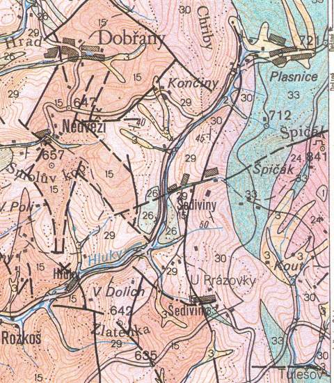 pik - geologick mapa