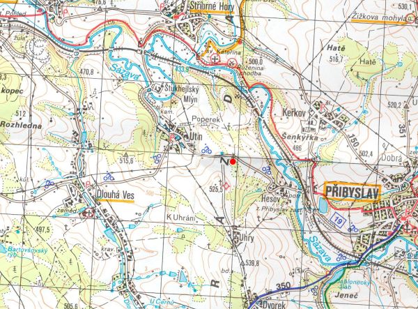 Poperek - turistick mapa