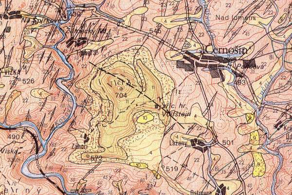 Vl hora - geologick mapa 1:50 000