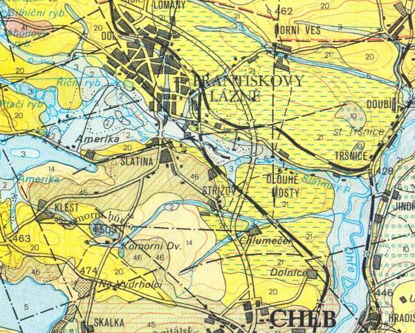 Komorn hrka - geologick mapa list Cheb