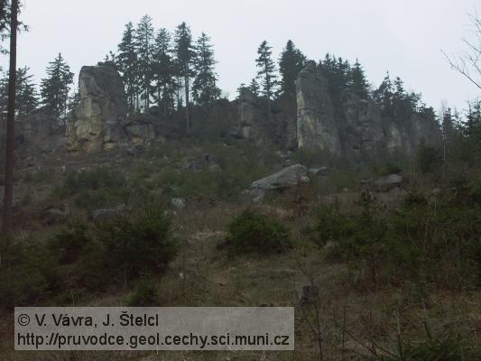 Ostaš: vrcholové stěny Ostaše