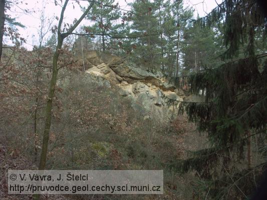 Rabštejnská Lhota: výchozy křídových sedimentů