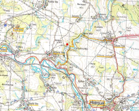 Pekelsk tola - turistick mapa