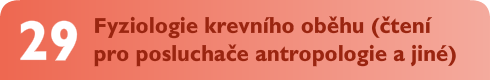 Fyziologie krevního oběhu (čtení pro posluchače antropologie a jiné)