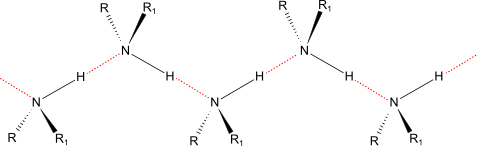  vodíkové můstky v aminech 