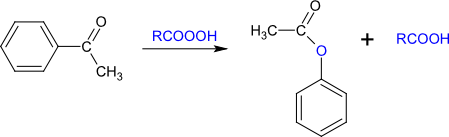  mechanismus Baeyer-Villigerovy oxidace acetofenonu 