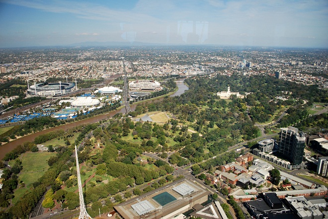 Melbourne – tenisové kurty