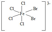 cis-dibromo-tetrachloroželezitanový anion