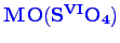 \bgroup\color{blue}$ \mathbf {MO(S^{VI}O_{4})}$\egroup