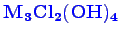 \bgroup\color{blue}$ \mathbf {M_{3}Cl_{2}(OH)_{4}}$\egroup