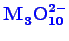 \bgroup\color{blue}$ \mathbf{M_{3}^{\phantom{2}}O_{10}^{2-}}$\egroup