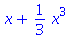 x+1/3*x^3