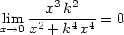  --x3-k2--- lxi→m0 x2 + k4x4 = 0 