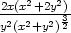 2x(x2+2y2) -2-2--2-3 y (x+y )2