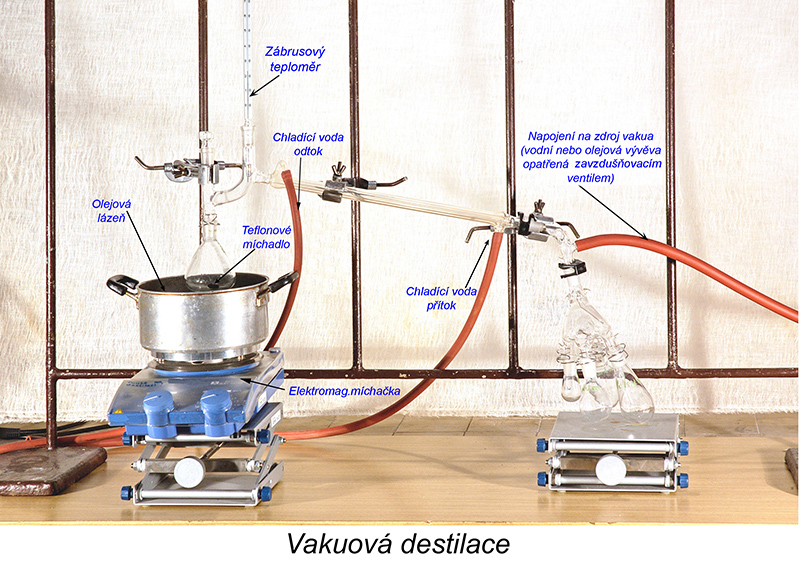 Aparatura pro vakuovou destilaci