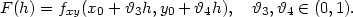 F (h) = fxy(x0 + ϑ3h,y0 + ϑ4h), ϑ3,ϑ4 ∈ (0,1). 