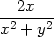  2x x2 +-y2