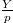 \frac{Y}{p}