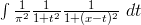 \int \frac{1}{\pi^2} \frac{1}{1+t^2} \frac{1}{1+(x-t)^2}\ d t