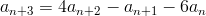 a_{n+3}=4a_{n+2}-a_{n+1}-6a_n